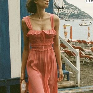 Doen Coral Maxi Dress with Smocked Bodice